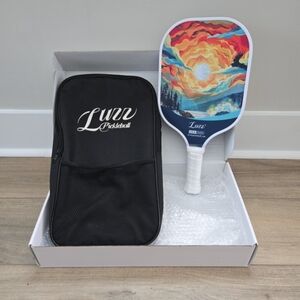 Luzz Pickleball Paddle with Carry Case - Sunrise Artwork NIB